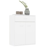 VidaXL Dressoir 60x30x75 cm bewerkt hout wit