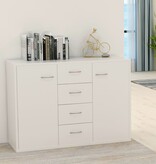 VidaXL Dressoir 88x30x65 cm bewerkt hout wit