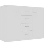 VidaXL Dressoir 88x30x65 cm bewerkt hout wit
