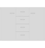 VidaXL Dressoir 88x30x65 cm bewerkt hout wit