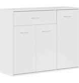 VidaXL Dressoir 88x30x70 cm bewerkt hout hoogglans wit