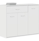 VidaXL Dressoir 88x30x70 cm bewerkt hout hoogglans wit