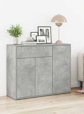 VidaXL Dressoir 88x30x70 cm bewerkt hout betongrijs