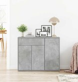 VidaXL Dressoir 88x30x70 cm bewerkt hout betongrijs