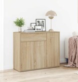 VidaXL Dressoir 88x30x70 cm bewerkt hout sonoma eikenkleurig