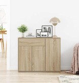 VidaXL Dressoir 88x30x70 cm bewerkt hout sonoma eikenkleurig