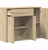 VidaXL Dressoir 88x30x70 cm bewerkt hout sonoma eikenkleurig