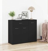 VidaXL Dressoir 88x30x70 cm bewerkt hout zwart
