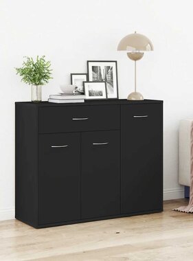 VidaXL Dressoir 88x30x70 cm bewerkt hout zwart