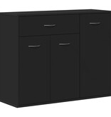 VidaXL Dressoir 88x30x70 cm bewerkt hout zwart