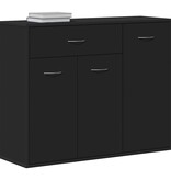 VidaXL Dressoir 88x30x70 cm bewerkt hout zwart
