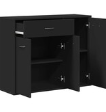VidaXL Dressoir 88x30x70 cm bewerkt hout zwart