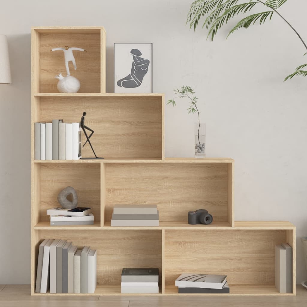VidaXL Boekenkast/kamerscherm 155x24x160 cm bewerkt hout sonoma eiken