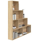 VidaXL Boekenkast/kamerscherm 155x24x160 cm bewerkt hout sonoma eiken