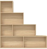 VidaXL Boekenkast/kamerscherm 155x24x160 cm bewerkt hout sonoma eiken