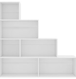 VidaXL Boekenkast/kamerscherm 155x24x160 cm bewerkt hout wit