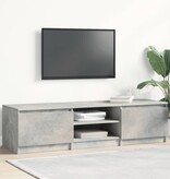 VidaXL Tv-meubel 140x40x35,5 cm bewerkt hout betongrijs