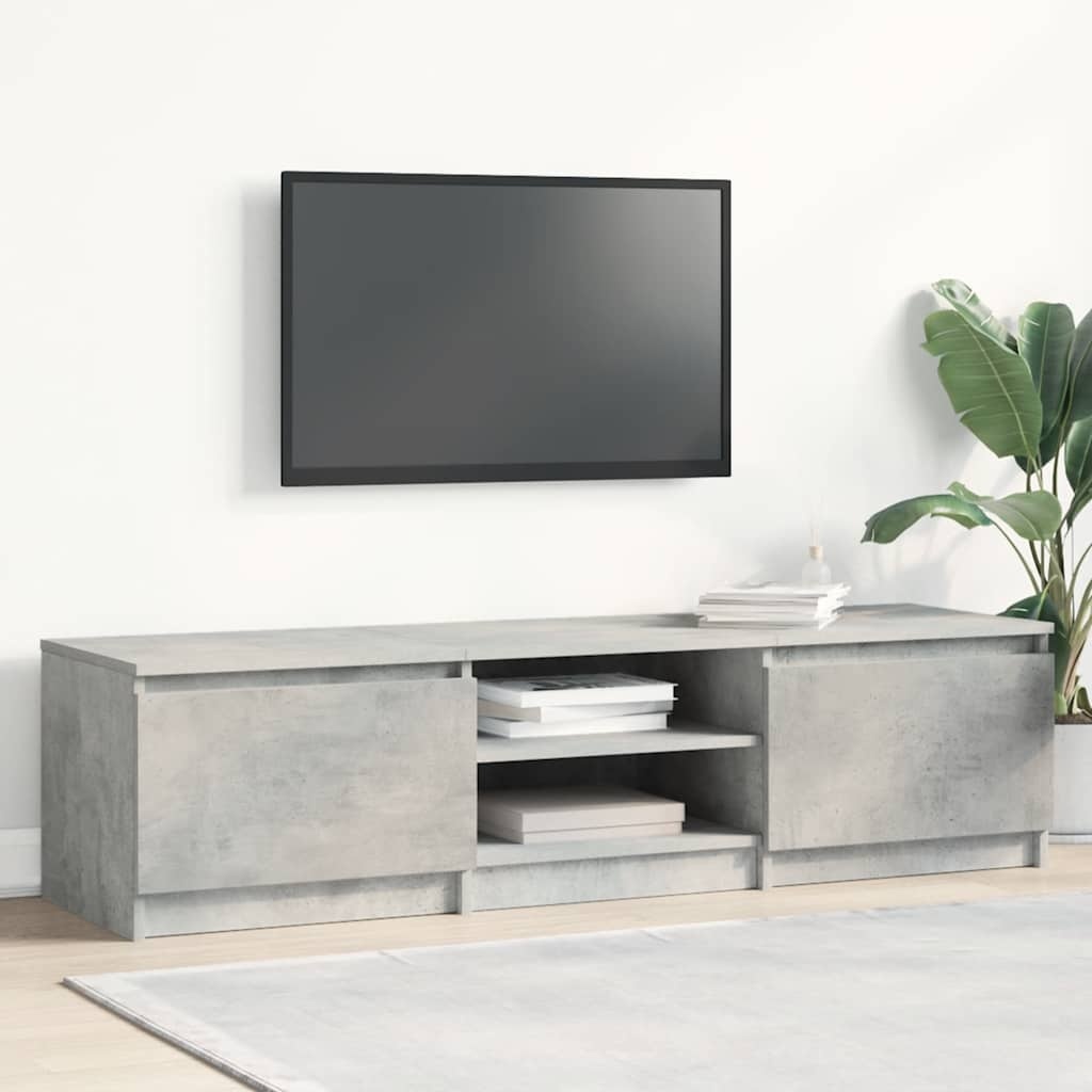 VidaXL Tv-meubel 140x40x35,5 cm bewerkt hout betongrijs