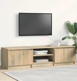 VidaXL Tv-meubel 140x40x35,5 cm bewerkt hout sonoma eikenkleurig