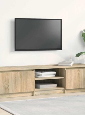 VidaXL Tv-meubel 140x40x35,5 cm bewerkt hout sonoma eikenkleurig