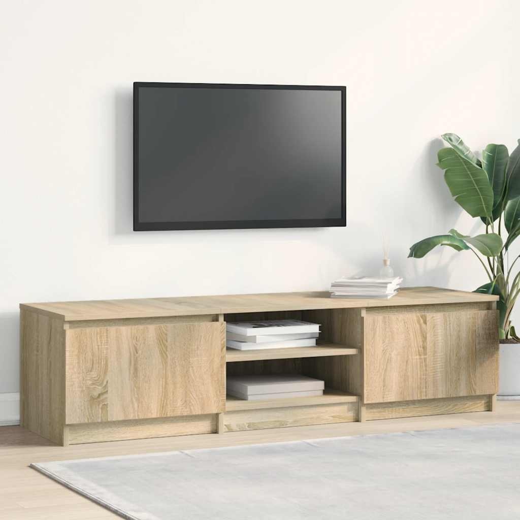 VidaXL Tv-meubel 140x40x35,5 cm bewerkt hout sonoma eikenkleurig
