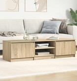 VidaXL Tv-meubel 140x40x35,5 cm bewerkt hout sonoma eikenkleurig