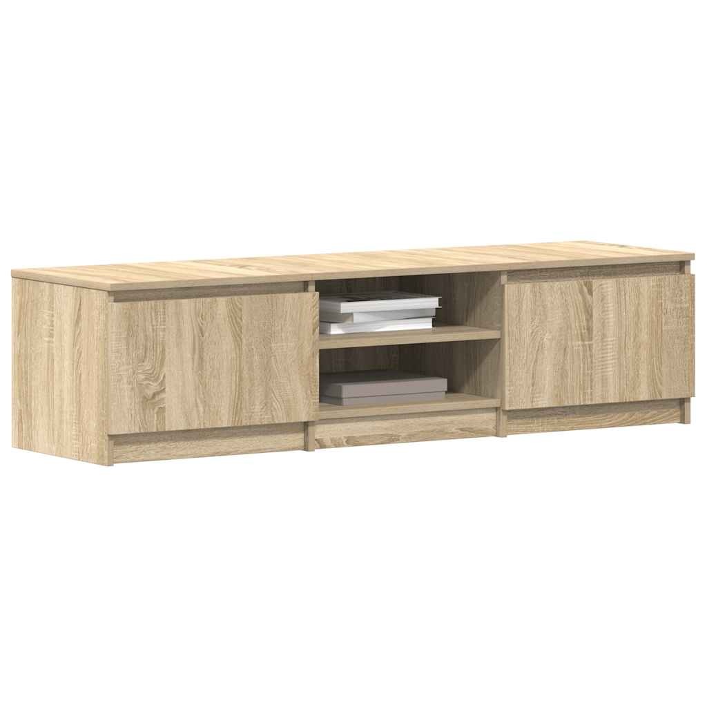 VidaXL Tv-meubel 140x40x35,5 cm bewerkt hout sonoma eikenkleurig