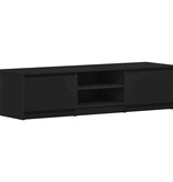 VidaXL Tv-meubel 140x40x35,5 cm bewerkt hout zwart