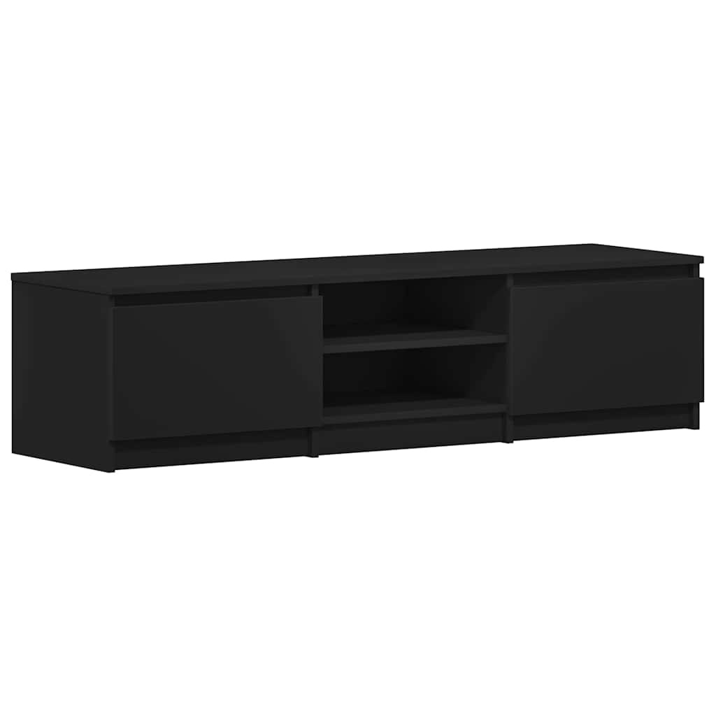 VidaXL Tv-meubel 140x40x35,5 cm bewerkt hout zwart