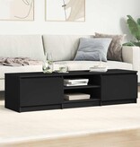 VidaXL Tv-meubel 140x40x35,5 cm bewerkt hout zwart