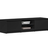 VidaXL Tv-meubel 140x40x35,5 cm bewerkt hout zwart