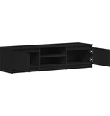 VidaXL Tv-meubel 140x40x35,5 cm bewerkt hout zwart