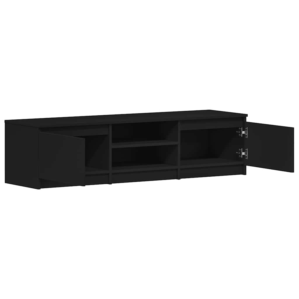 VidaXL Tv-meubel 140x40x35,5 cm bewerkt hout zwart