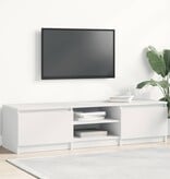 VidaXL Tv-meubel 140x40x35,5 cm bewerkt hout wit