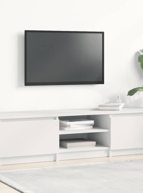 VidaXL Tv-meubel 140x40x35,5 cm bewerkt hout wit