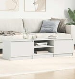 VidaXL Tv-meubel 140x40x35,5 cm bewerkt hout wit