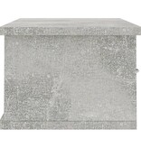 VidaXL Wandschap met lades 60x26x18,5 cm bewerkt hout betongrijs