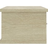 VidaXL Wandschap met lades 60x26x18,5 cm bewerkt hout sonoma eiken