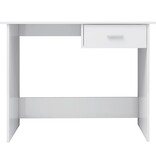 VidaXL Bureau 100x50x76 cm bewerkt hout hoogglans wit