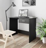 VidaXL Bureau 100x50x76 cm bewerkt hout wit