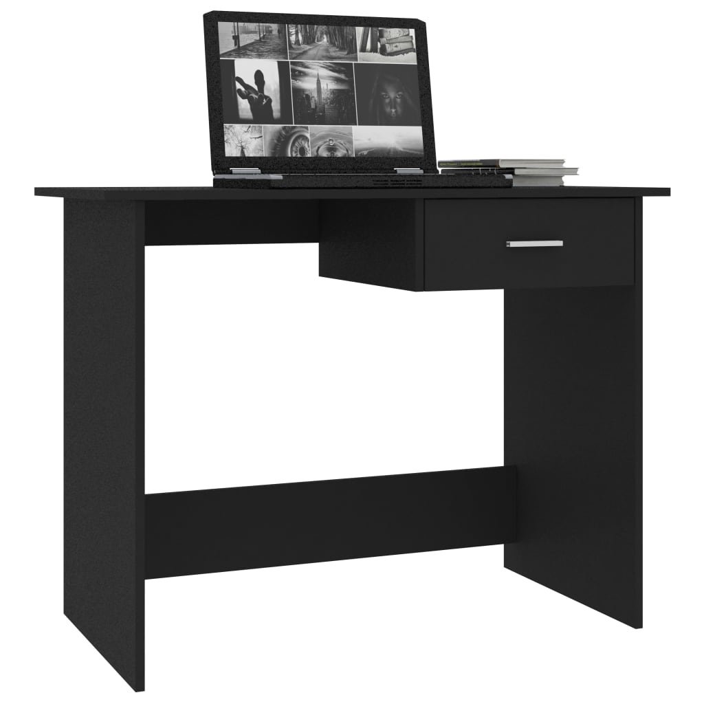 VidaXL Bureau 100x50x76 cm bewerkt hout wit