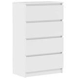 VidaXL Dressoir 60x35x98,5 cm bewerkt hout hoogglans wit