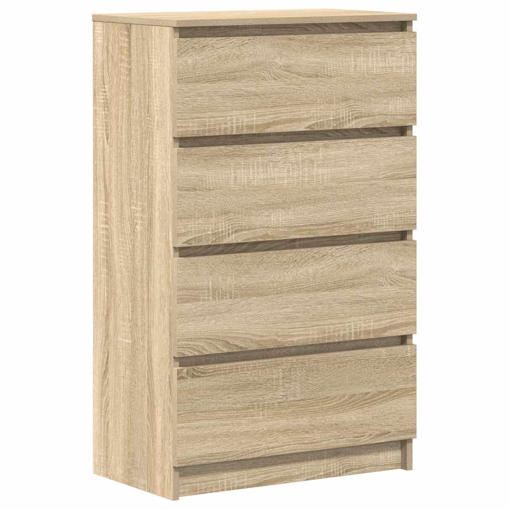 VidaXL Dressoir 60x35x98,5 cm bewerkt hout sonoma eikenkleurig