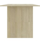 VidaXL Eettafel 180x90x76 cm bewerkt hout sonoma eikenkleurig