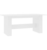 VidaXL Eettafel 180x90x76 cm bewerkt hout wit