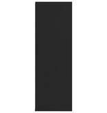 VidaXL Schoenenrek 54x34x100,5 cm bewerkt hout zwart