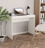 VidaXL Bureau 90x40x72 cm bewerkt hout wit