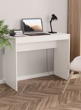 VidaXL Bureau 90x40x72 cm bewerkt hout wit