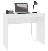 VidaXL Bureau 90x40x72 cm bewerkt hout wit