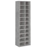 VidaXL Schoenenkast 54x34x183 cm bewerkt hout betongrijs